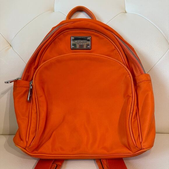 Michael Kors Orange Backpack - Picture 1 of 12